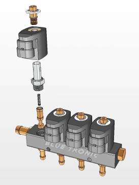 LPG/CNG injection rail